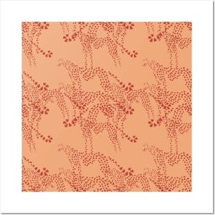 Burnt Orange Animals Neck Gator Abstract Leopards Burnt Orange Animal Posters and Art